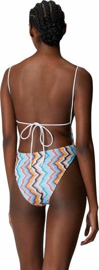 ワンピース水着 MISSONI Zigzag one-piece swimsuit (MS25SP08BR012V SM9QG) Missoni Metallic Zig-Zag One-Piece Swimsuit - Bergdorf Goodman