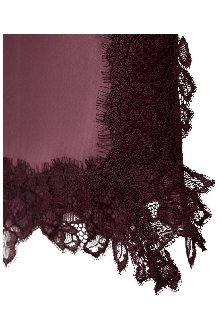 Lace Satin Camisole, Alternate, color, MAROON
