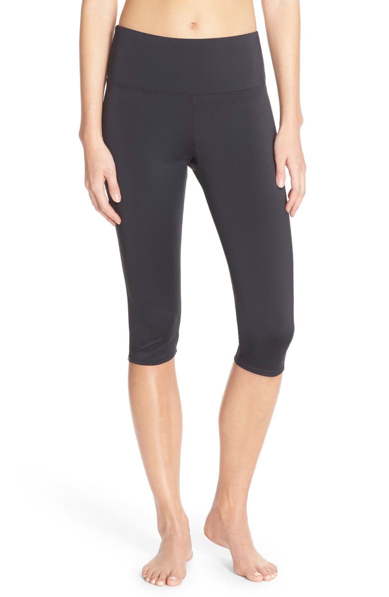 Onzie 'Sun Ray' Cutout Back Capris, Alternate, color,