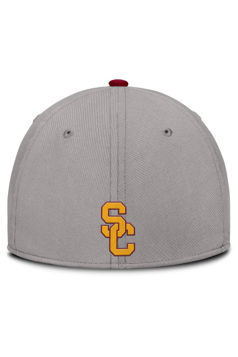 Men's Nike Gray USC Trojans Rise Prep Performance Flex Hat, Alternate, color, Gray
