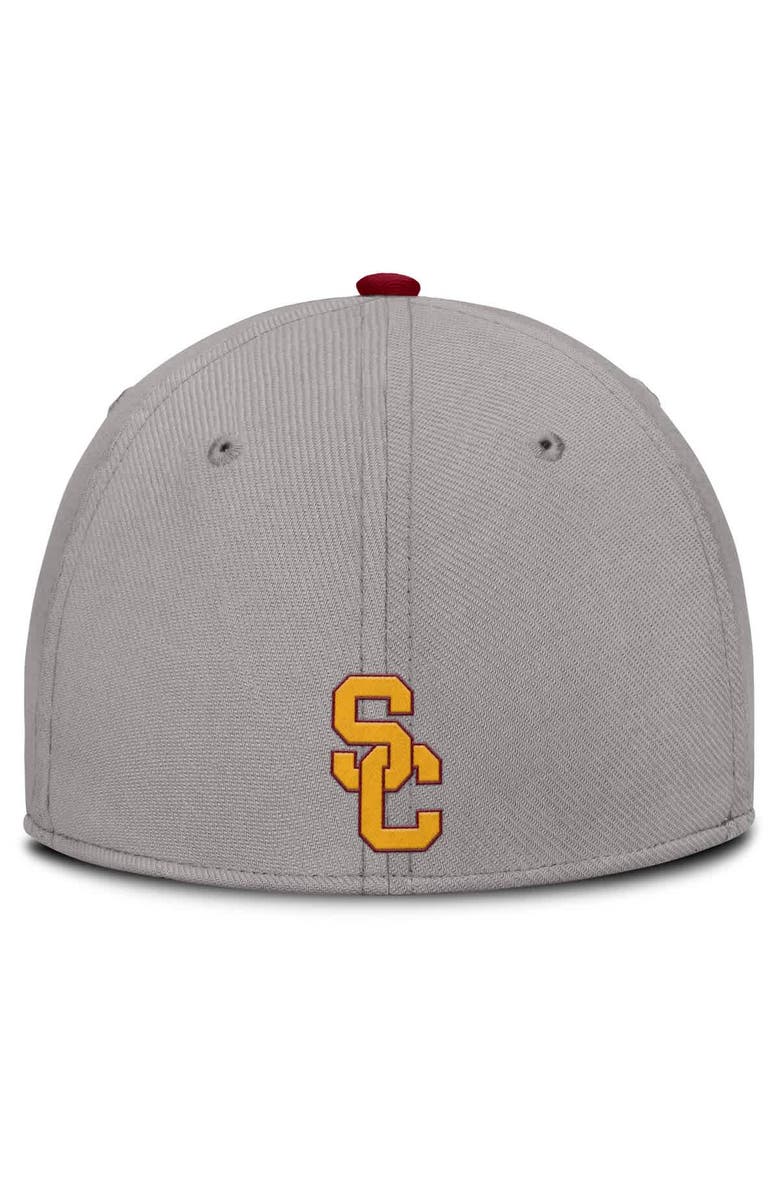 Nike Men's Nike Gray USC Trojans Rise Prep Performance Flex Hat, Alternate, color, Gray