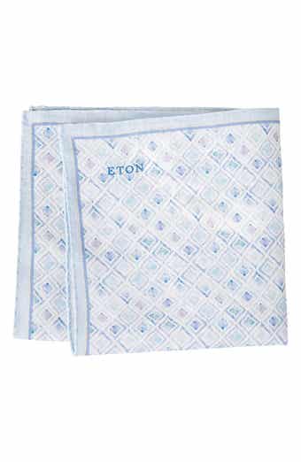 Eton Geometric Linen Pocket Square