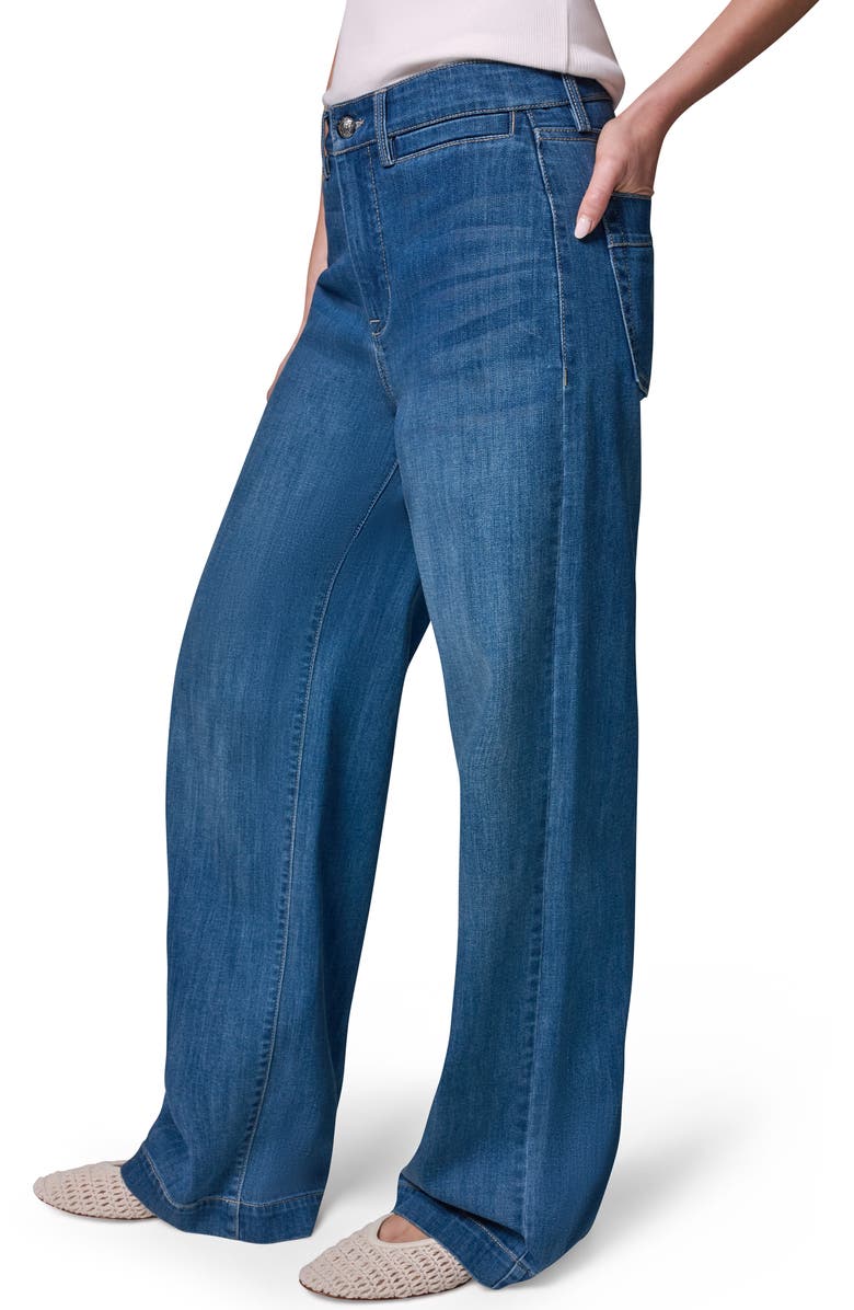 Donna Karan New York The Donna High Waist Wide Leg Jeans, Alternate, color, Gibson