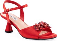 LADY COUTURE Liz Floral Crystal Sandal