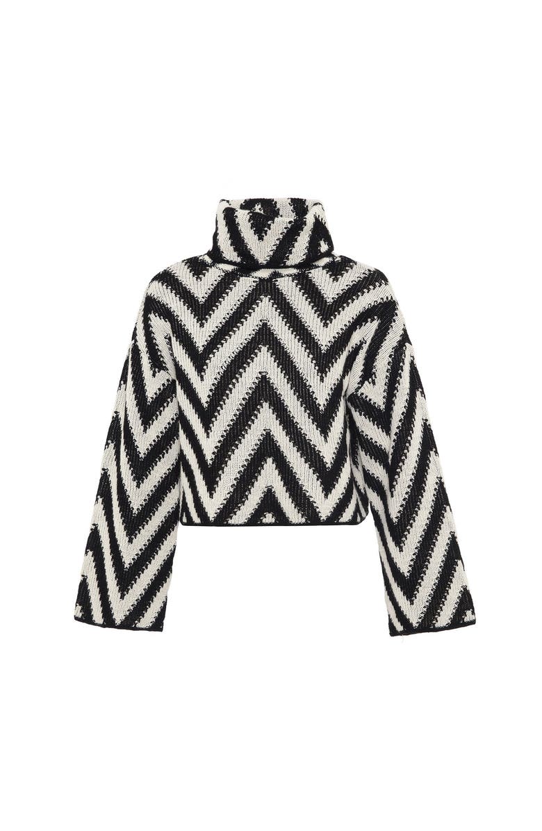 THEO The Label Herringbone Crochet Sweater, Main, color, 