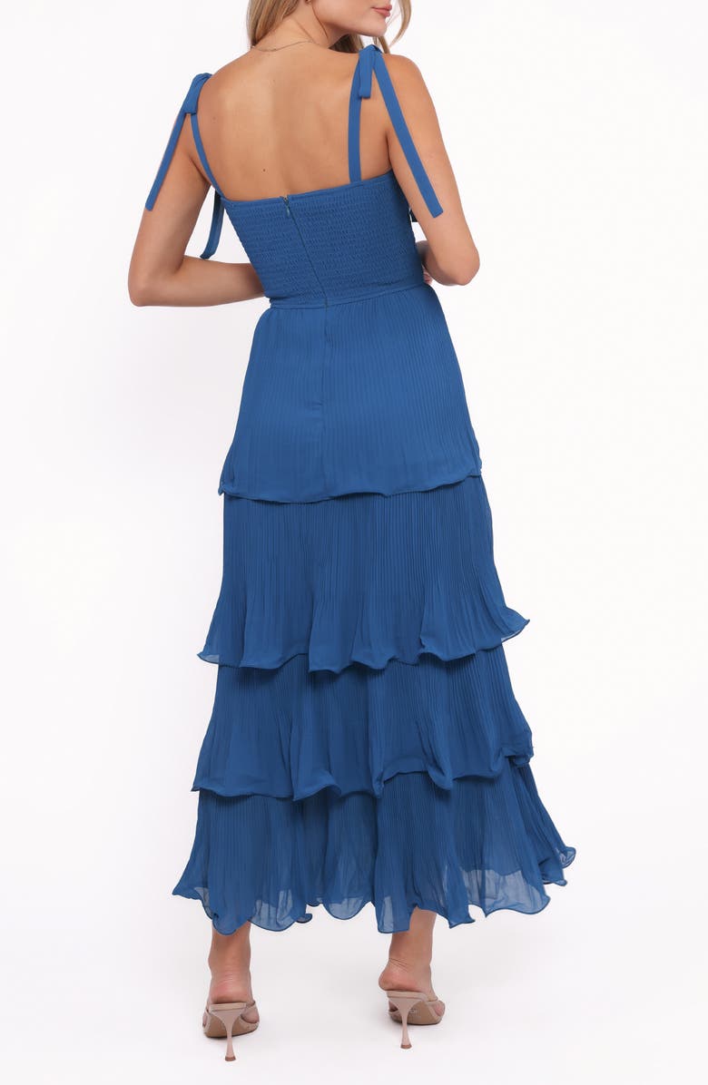 Petal & Pup Alira Smocked Tiered Sundress, Alternate, color, Navy