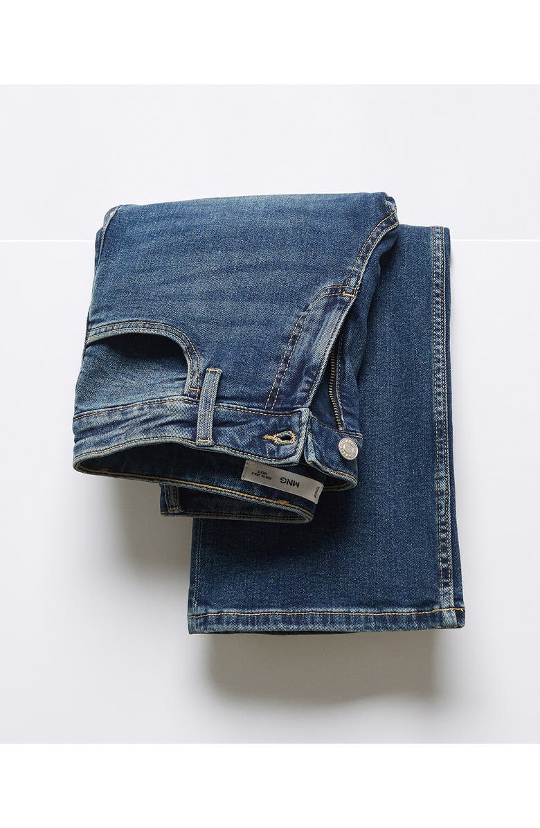 MANGO Low Rise Flare Jeans, Alternate, color, 