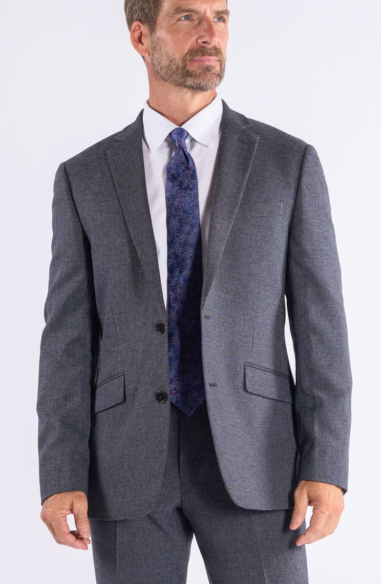 SAVILE ROW CO Donegal Knit Suit, Alternate, color, Blue