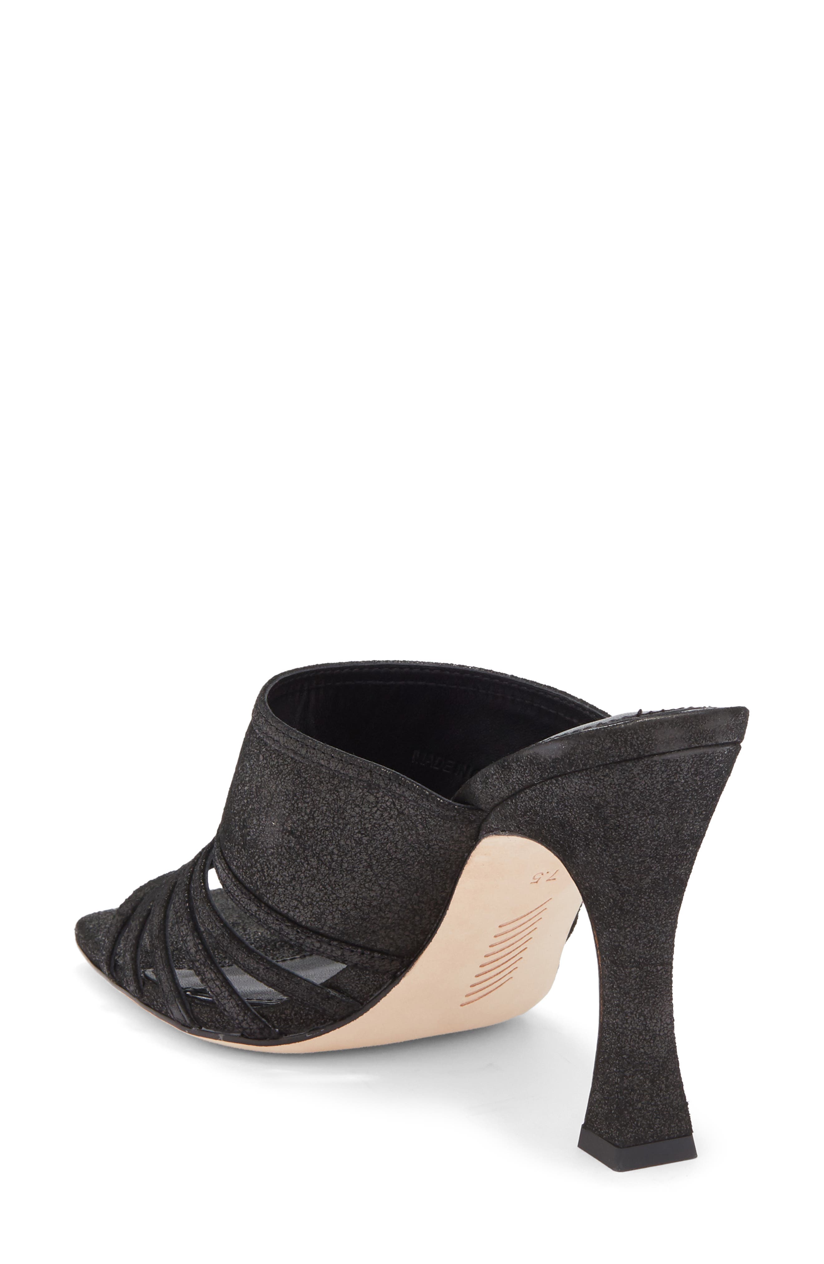 PAIGE Tara Square Toe Sandal, Alternate, color, Black