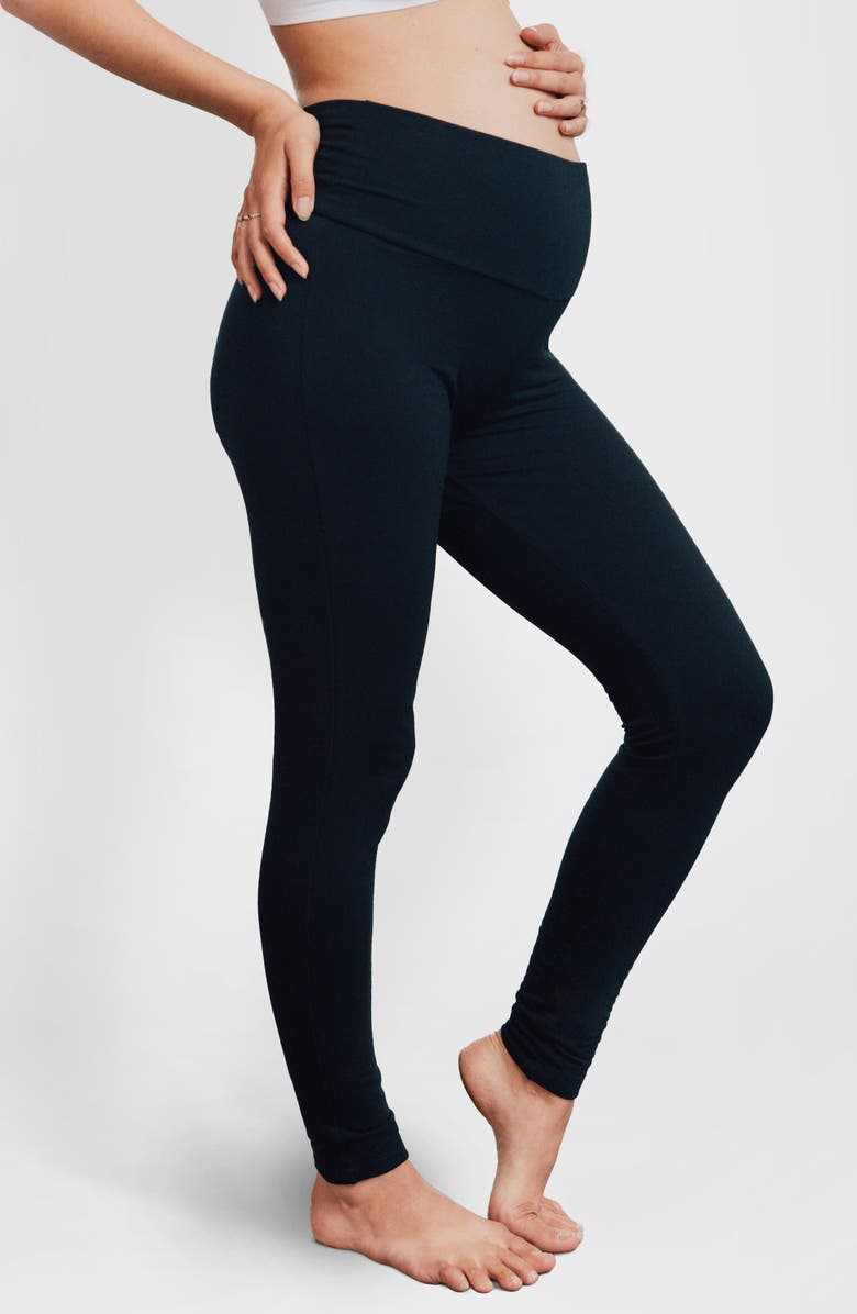 Seraphine Thermal Over the Bump Maternity Leggings, Main, color, 