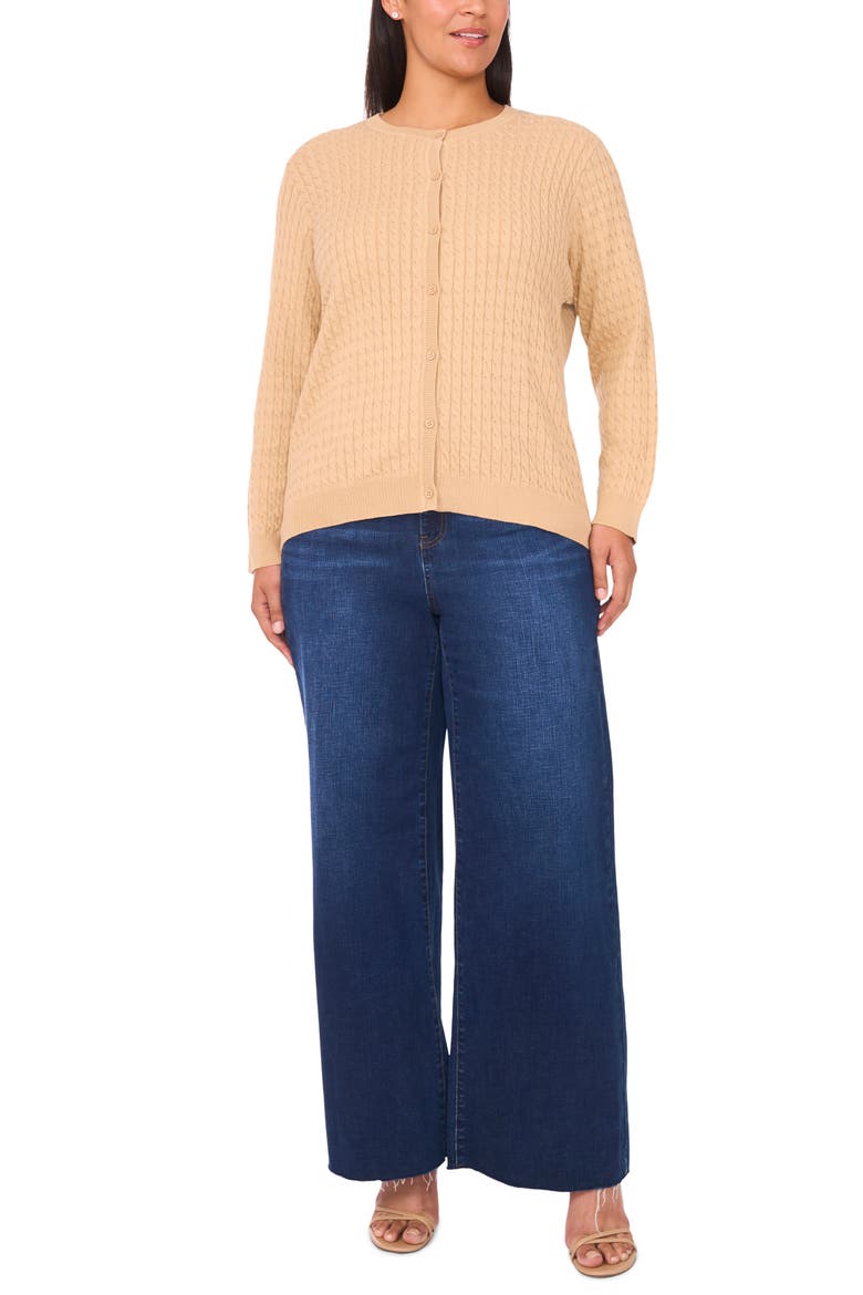 Cable Stitch Cardigan, Alternate, color, NOMAD CAMEL
