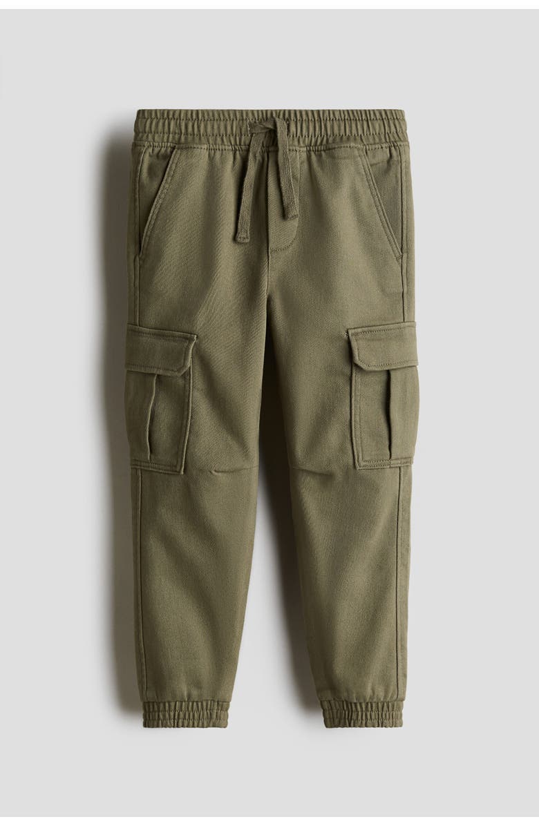 H&M Cargo Joggers, Main, color, Dark Khaki Green