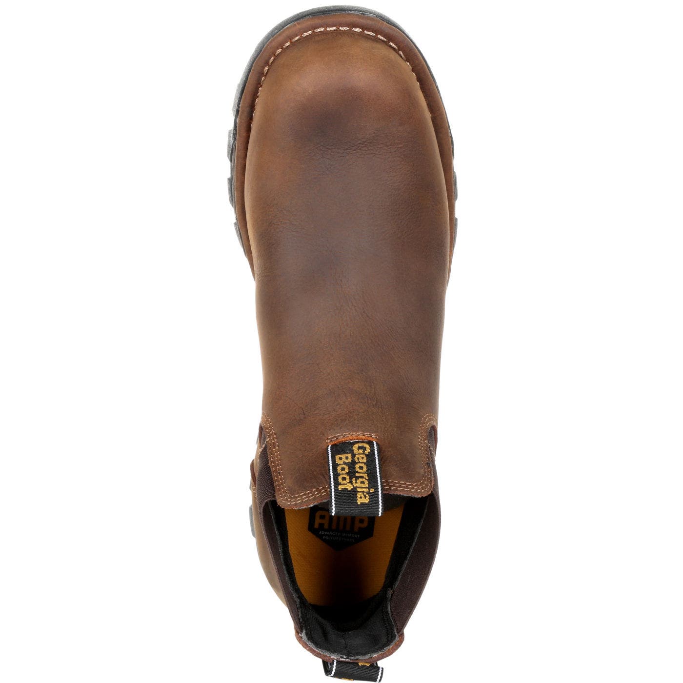 Georgia Boot Eagle One Waterproof Chelsea Work Boot, Alternate, color, Brown