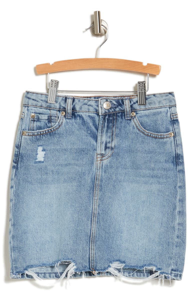 7 For All Mankind Kids' Denim Skirt, Main, color, 
