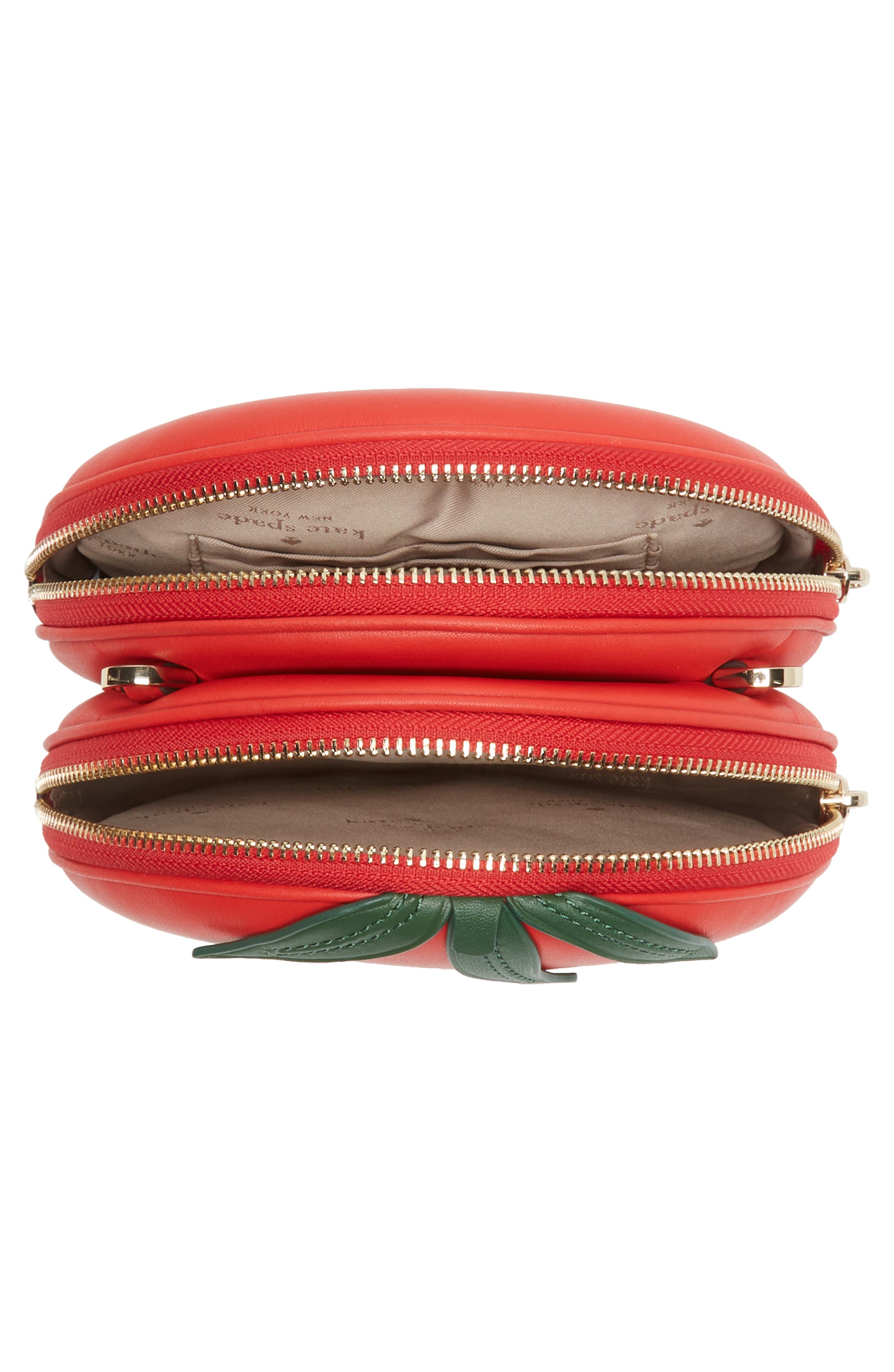 Kate Spade New York double mangia tomato small crossbody bag, Alternate, color, 