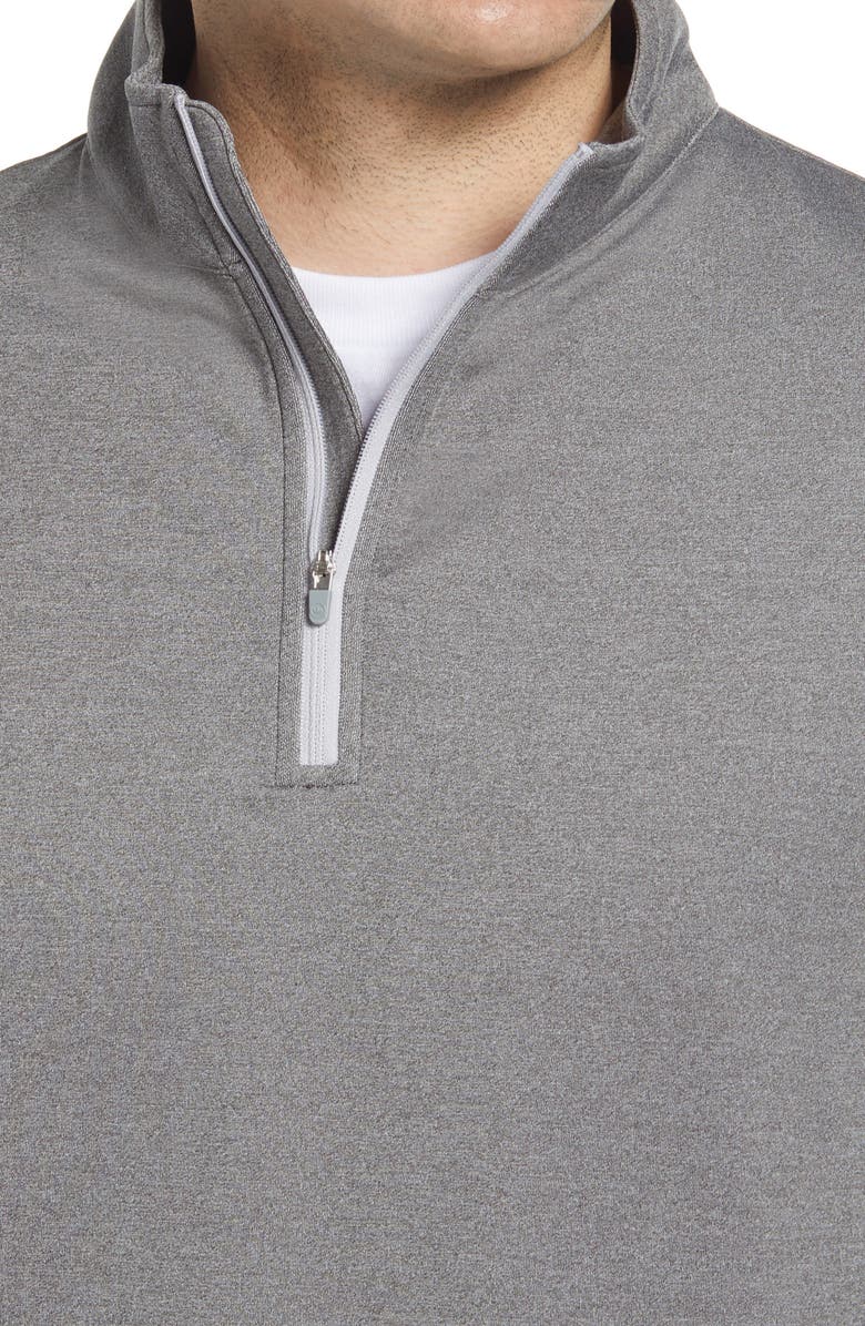 Peter Millar Men's Perth Stretch Quarter Zip Pullover, Alternate, color, Smoke