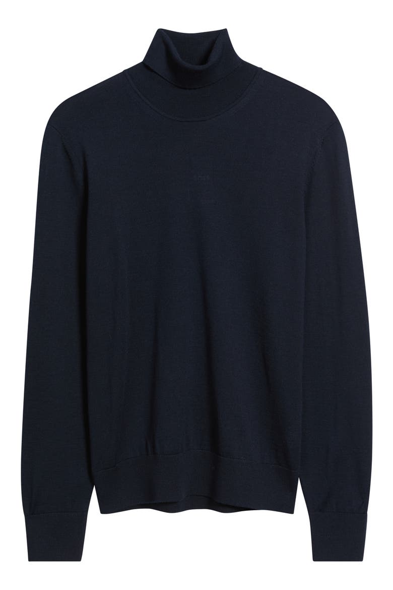 Musso Virgin Wool Turtleneck Sweater, Alternate, color, DARK BLUE