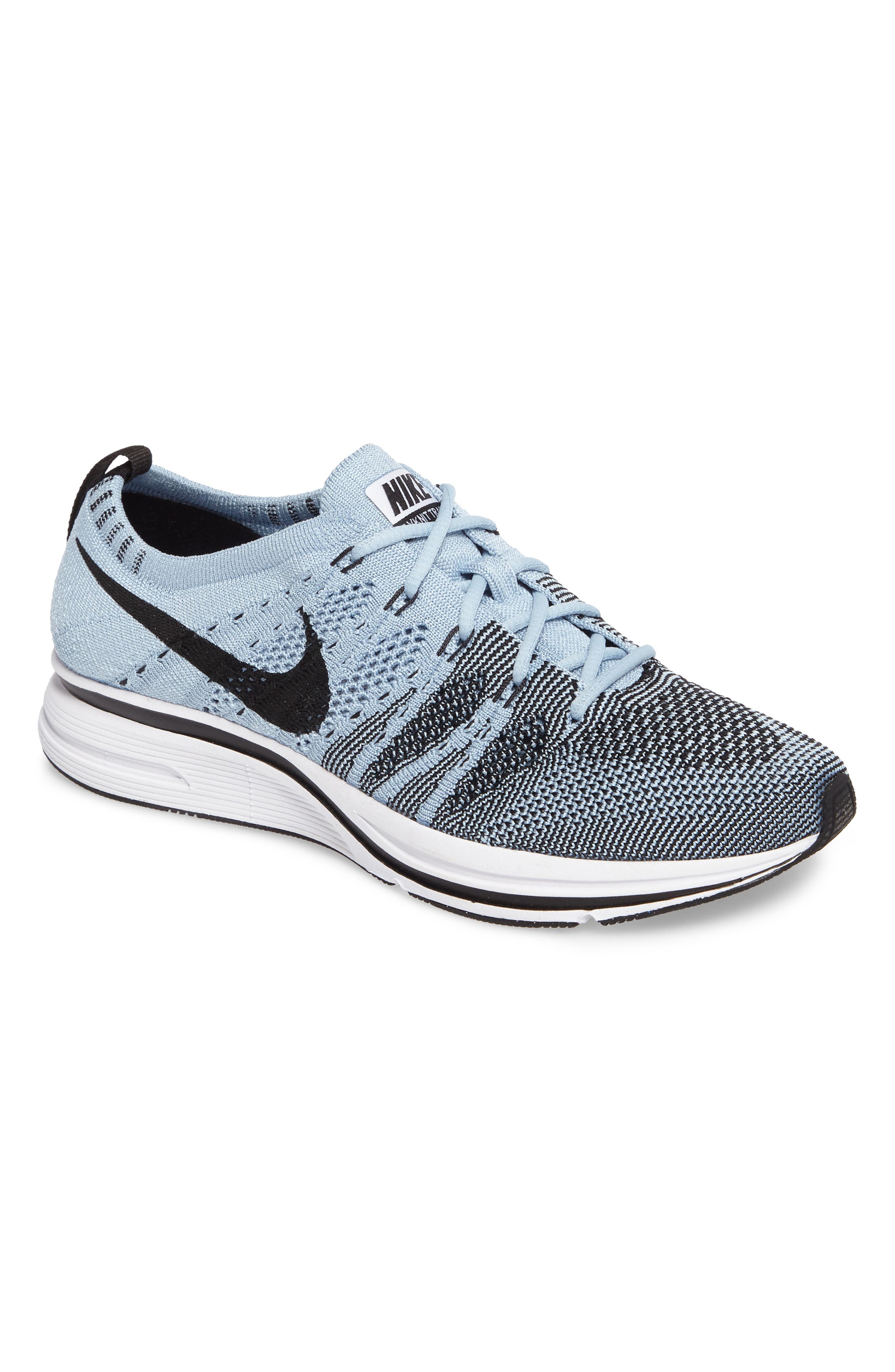 Flyknit Trainer Sneaker, Main, color, CIRRUS BLUE/BLACK/ WHITE