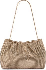 Olga Berg Jessie Crystal Mesh Pouch