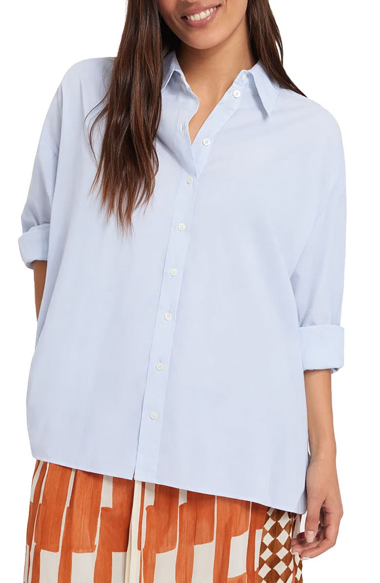 ottod'Ame Poplin Shirt, Main, color, Blue