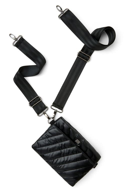 Think Royln Diagonal Bum Bag 2.0 In Pearl Black