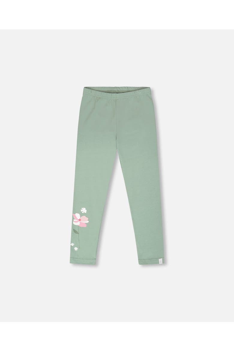 Organic Cotton Jersey Slit Fit Leggings, Main, color, Sage Green
