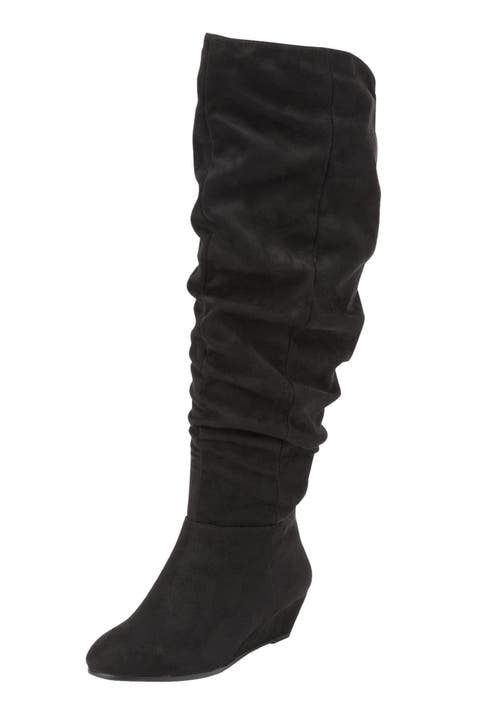 Comfortview The Tamara Tall Regular Calf Boot In Black