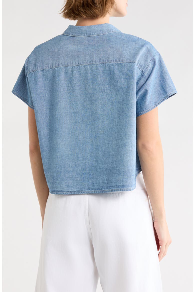 Valor Short Sleeve Cotton Top, Alternate, color, BOILER WASH