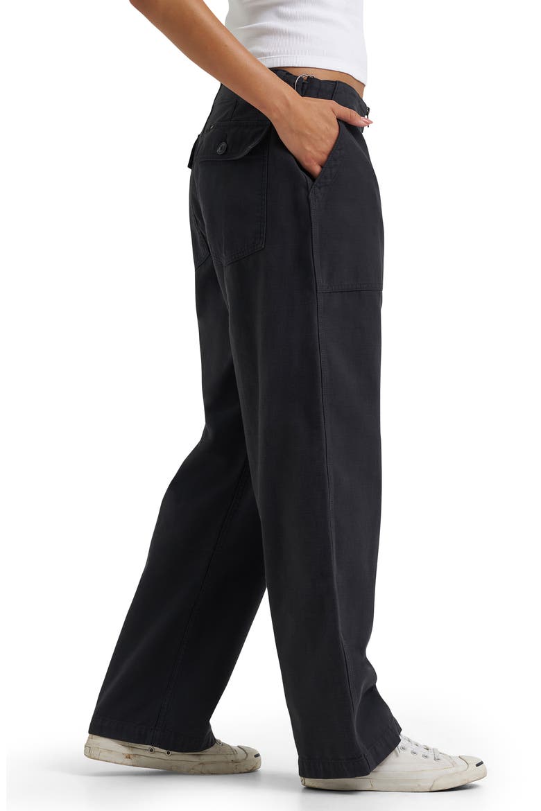 Loose Utility Pants, Alternate, color, WASHED BLACK