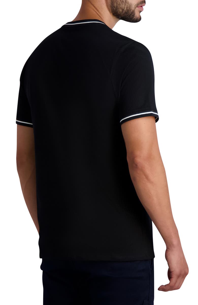 KARL LAGERFELD PARIS Embroidered Crewneck T-Shirt, Alternate, color,