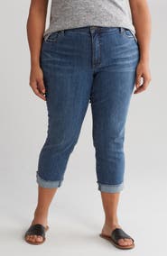 KUT from the Kloth Abigail High Waist Crop Straight Leg Jeans