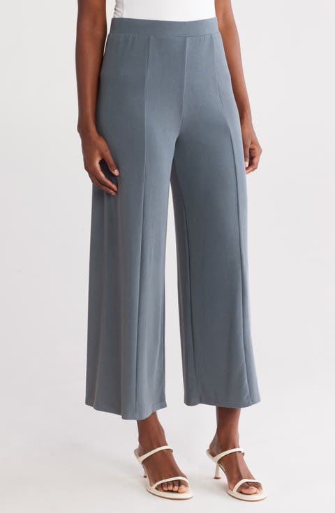 Modal Blend Pull-On Wide Leg Pants