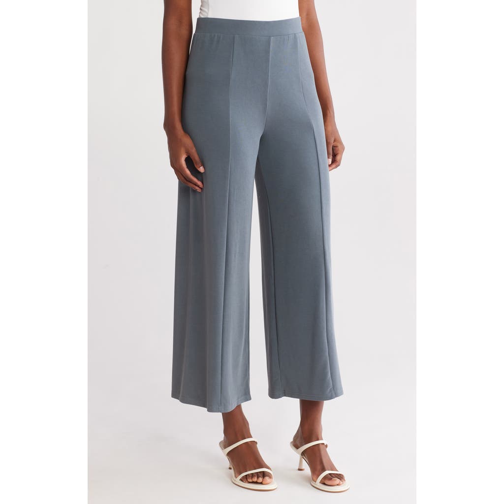 Nordstrom Rack Modal Blend Pull-on Wide Leg Pants In Blue Slate