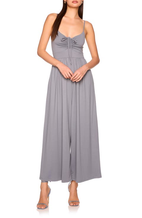 Crop Wide Leg Knit Jumpsuit