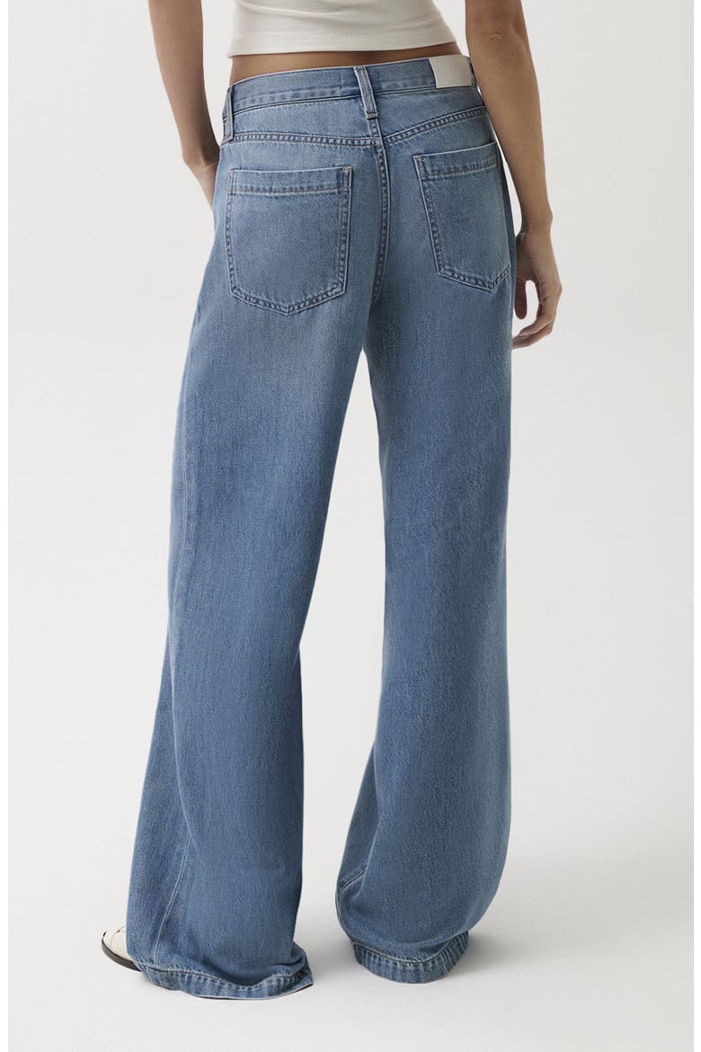 Jadyn Drawstring Mid Rise Palazzo Jeans, Alternate, color, EXPANSE