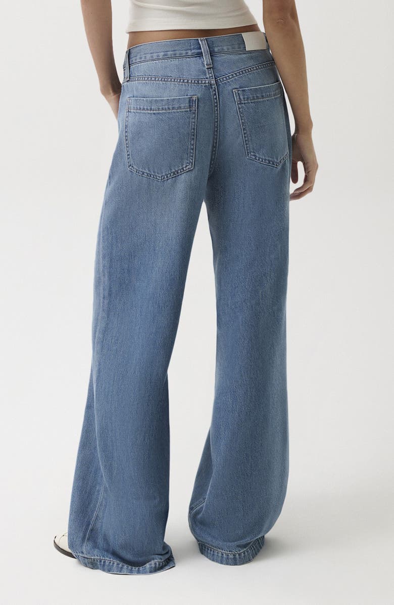 Pistola Jadyn Drawstring Mid Rise Palazzo Jeans, Alternate, color, Expanse