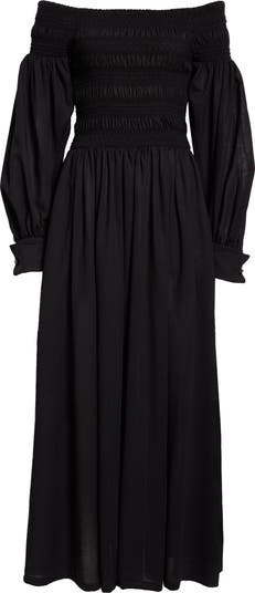 オールインワン・サロペット Max Mara Manu Off Shoulder Dress In Black Cotton Max Mara Manu Off Shoulder Dress In Black Cotton | ShopSimon