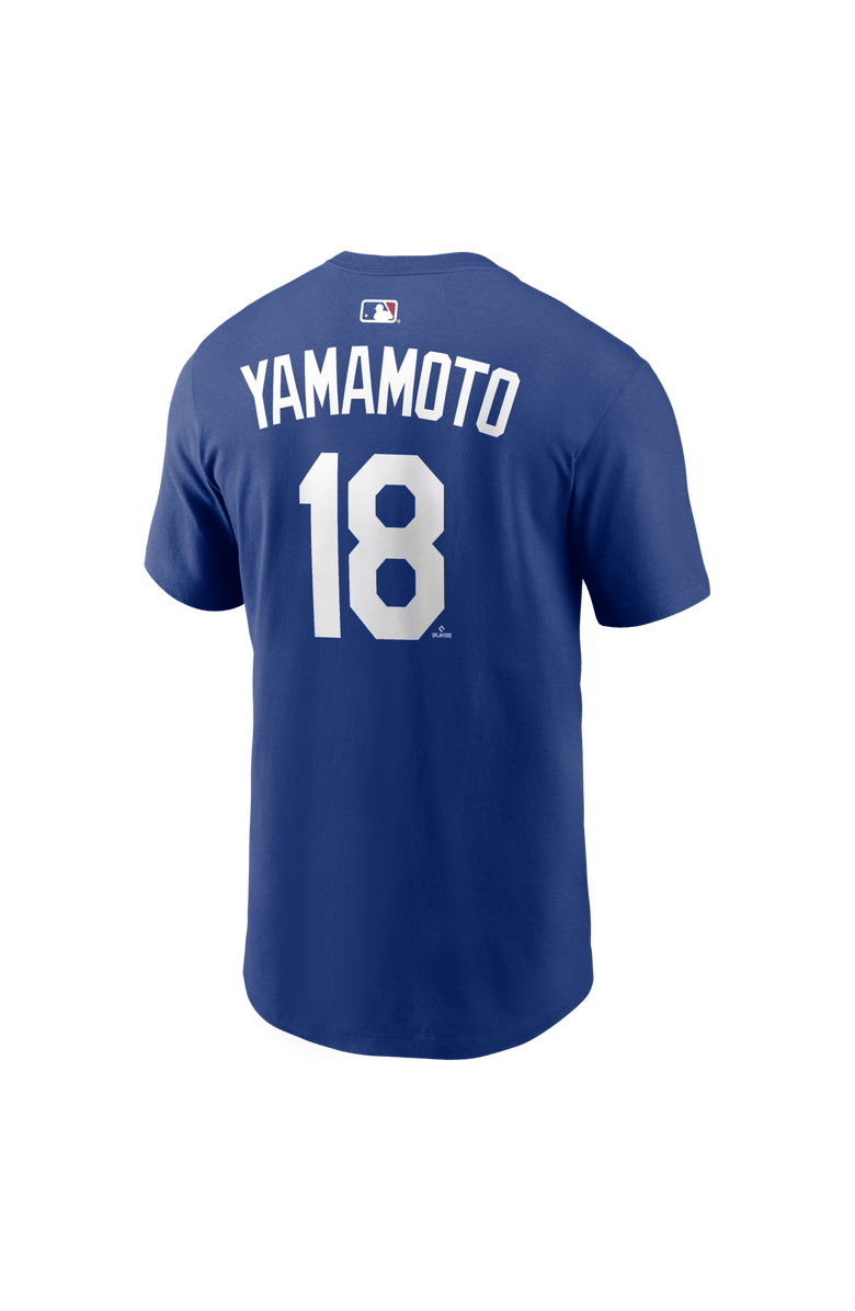 Nike Name & Number T-Shirt Nike Yoshinobu Yamamoto Royal Los Angeles Dodgers Name & Number T-Shirt, Alternate, color, Royal