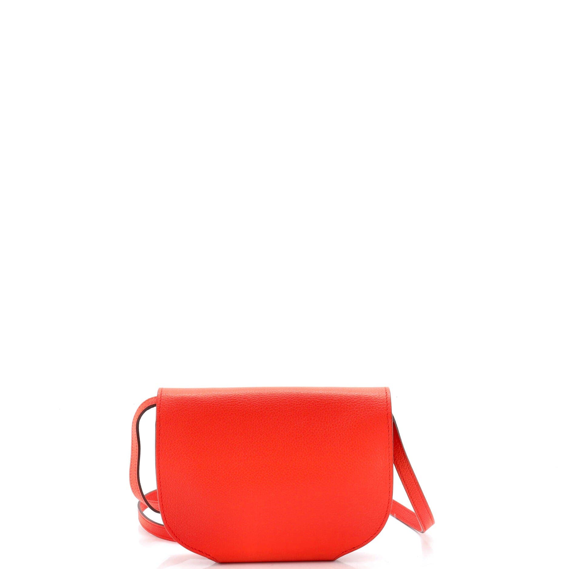 Pre-Owned Hermes Convoyeur Crossbody Bag Evercolor Mini, Alternate, color, Orange Poppy