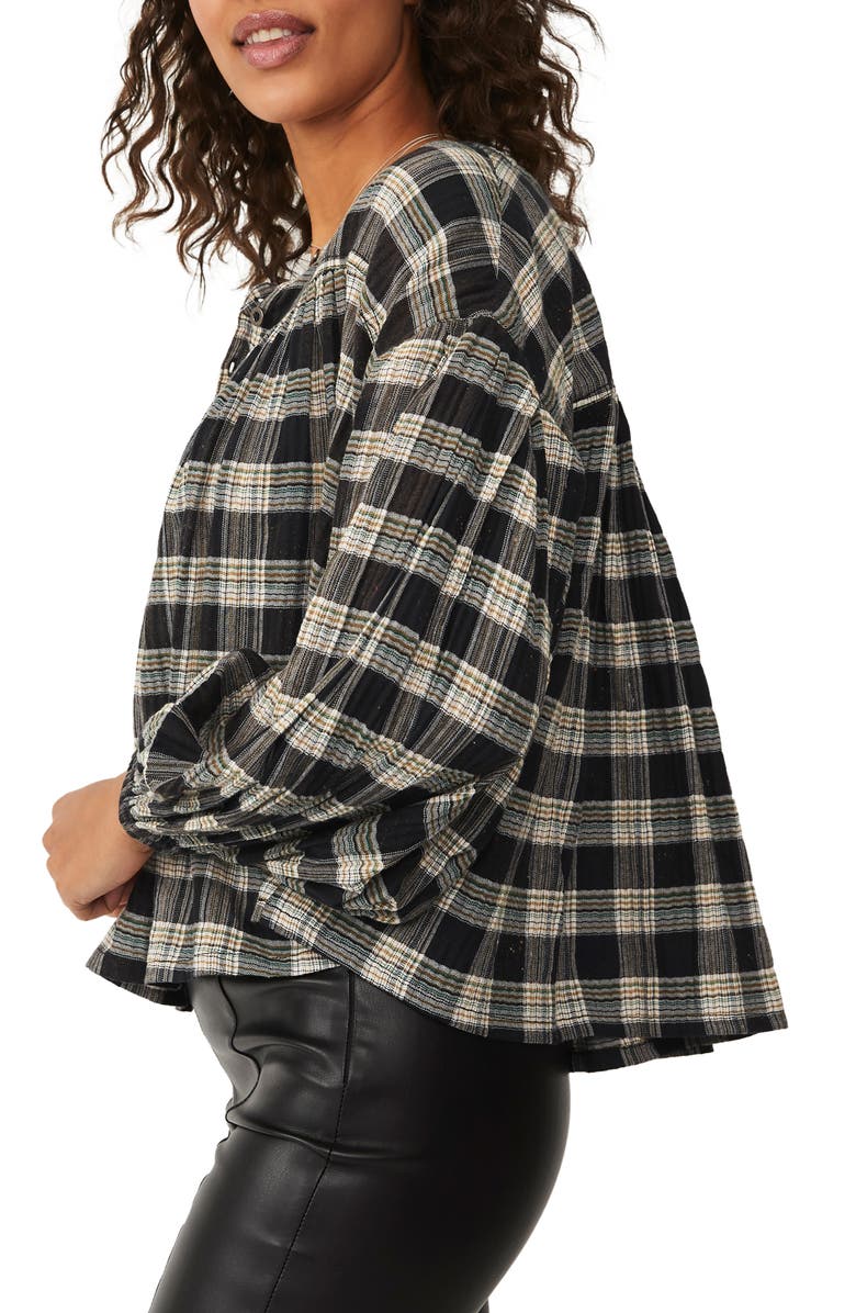 Free People Jessi Plaid Top, Alternate, color, 