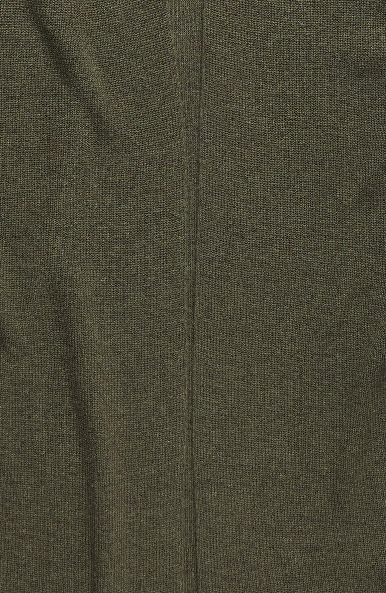 Treasure & Bond Treasure&Bond Rib Knit Hooded Duster, Alternate, color, Olive Grove Heather