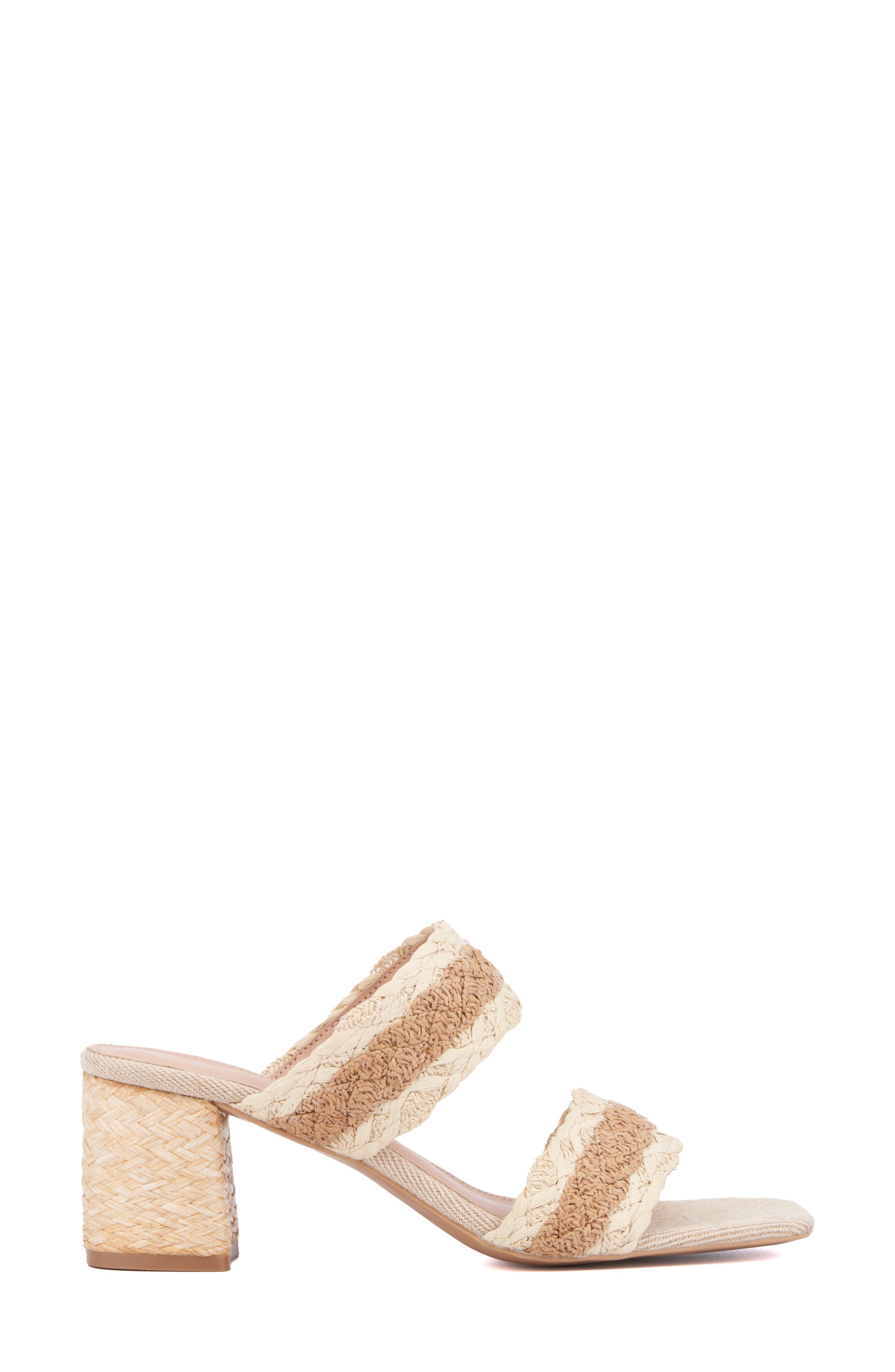 NEW YORK AND COMPANY Fala Slide Sandal, Alternate, color, Bone/Natural