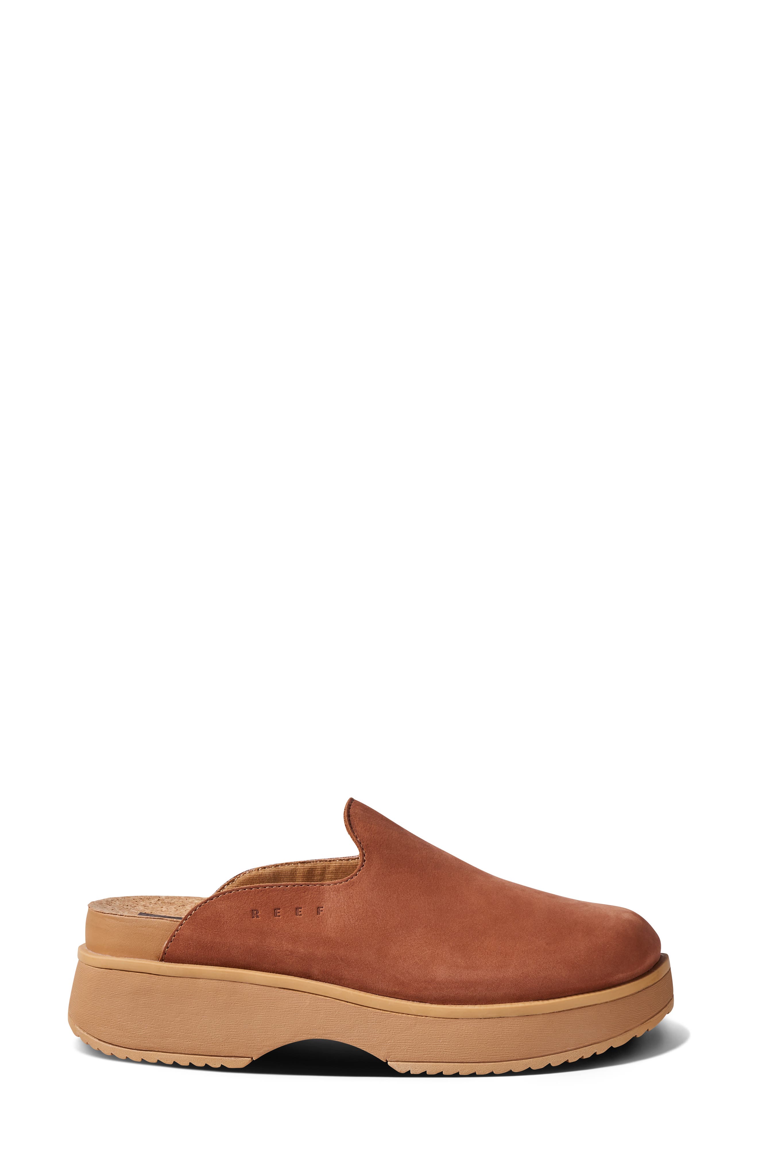 Reef Cushion Vista Skye Platform Clog, Alternate, color, Caramel