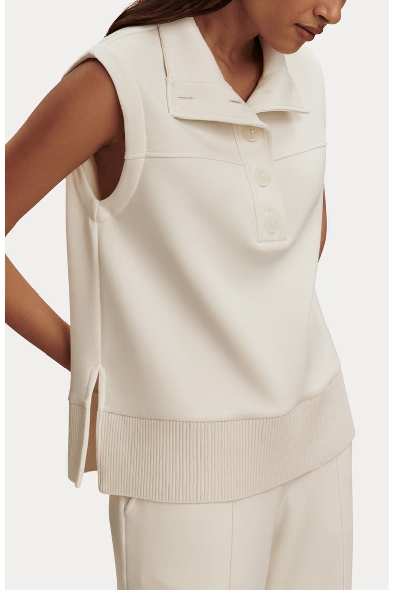 Conall Half Button Sleeveless Top, Alternate, color, PRISTINE