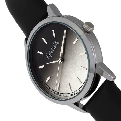 Sophie And Freda San Diego Leather-band Watch In Black