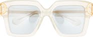 Valentino 50mm Polarized Square Sunglasses
