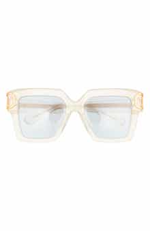 Valentino 50mm Polarized Square Sunglasses