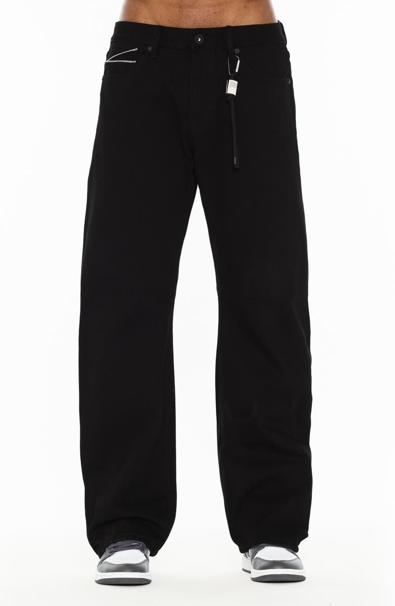 Cult of Individuality Grunge 607 Baggy Jeans, Main, color, Black