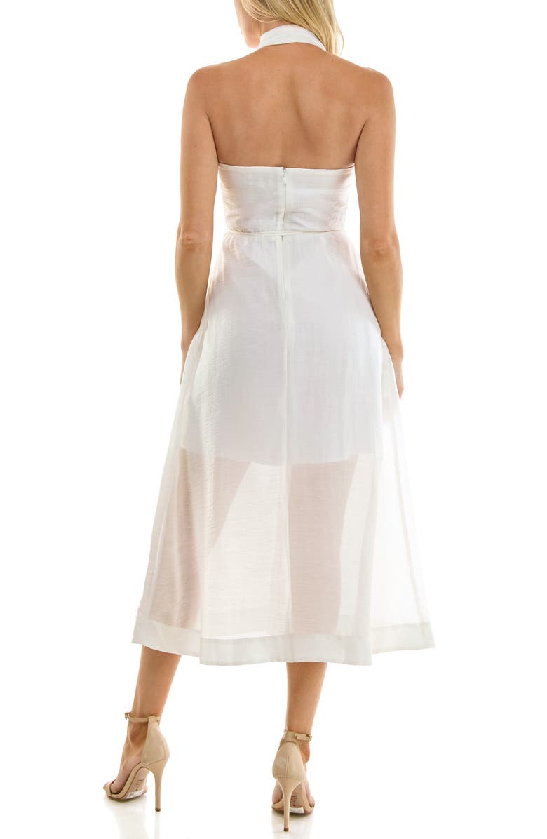 Socialite Midi Halter Dress, Alternate, color, 
