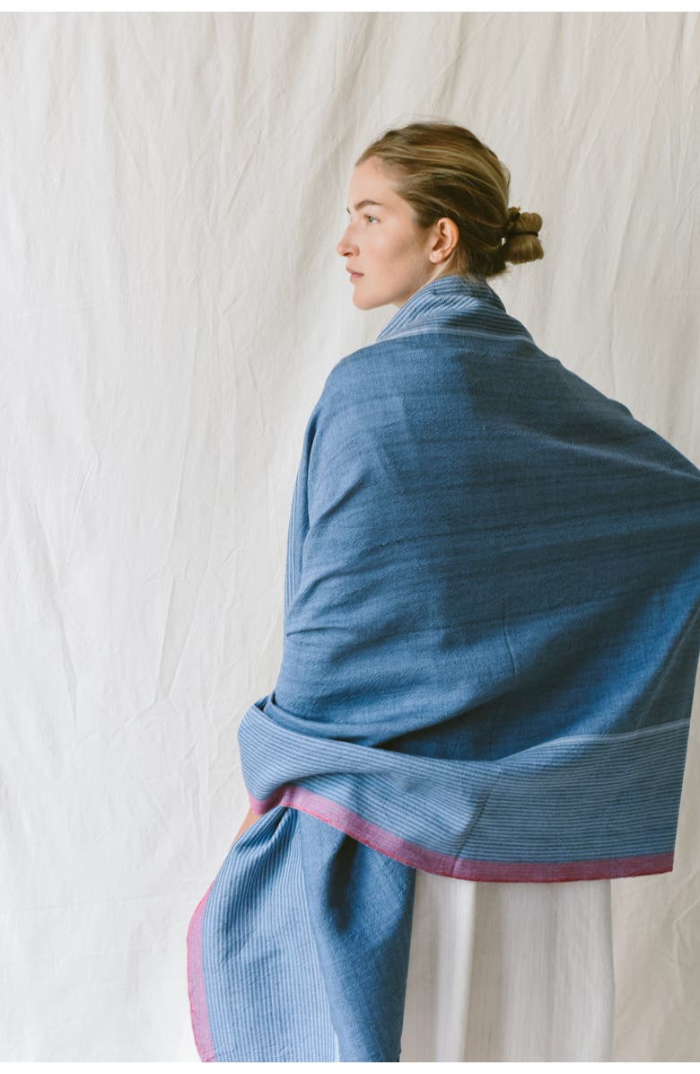 Home and Loft Tribeca Towel, Alternate, color, Indigo